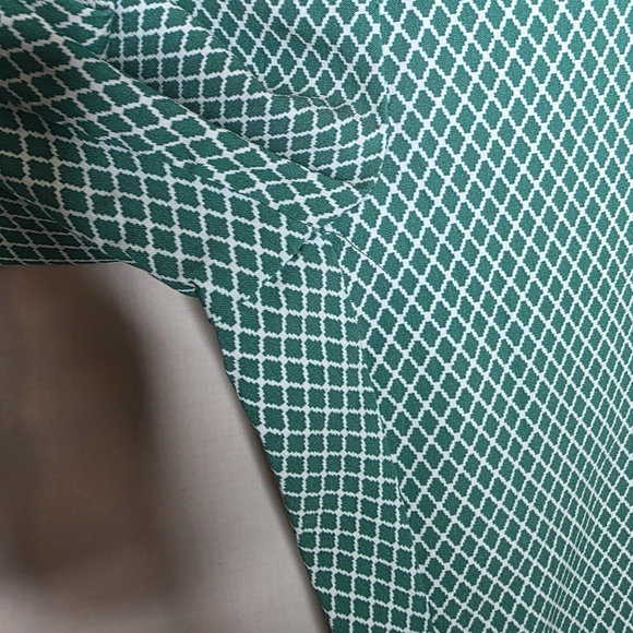 SOHO Womens Green And White Pull On Geometric Pants Size Medium - Picture 6 of 6